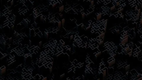 A complex abstract visualization of interconnected glowing lines forming a digit Stock Footage 340237779