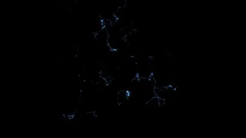 Complex Barrier Lightning Matrix VFX Overlay Against Black Background Stock Footage 337776897