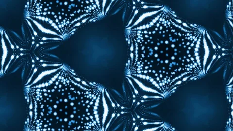 Complex blue composition of particles that form cells. 3d looped smoothed Stock Footage 111342747
