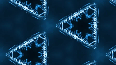 Complex blue composition of particles that form cells. 3d looped smoothed Stock Footage 111342820