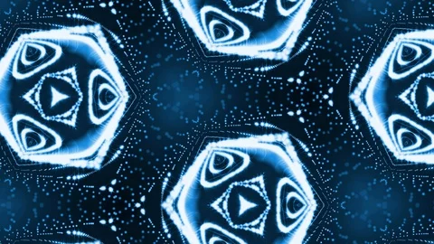 Complex blue composition of particles that form cells. 3d looped smoothed Stock Footage 111343725