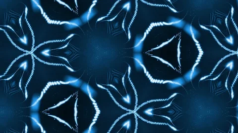 Complex blue composition of particles that form cells. 3d looped smoothed Stock Footage 111343780