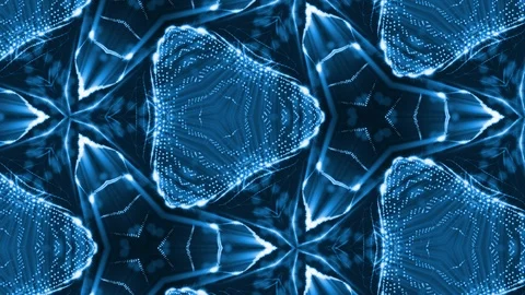 Complex blue composition of particles that form cells. 3d looped smoothed Stock Footage 111343922