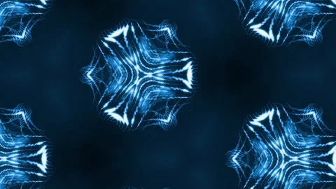 Complex blue composition of particles that form cells. 3d looped smoothed Stock Footage 111344787