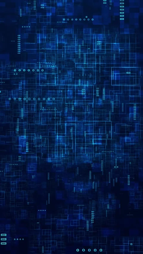 Complex Blue Digital Data Network and Software Architecture Background 스톡 동영상 341367876