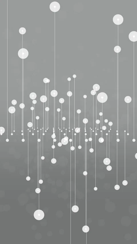 Complex Bouncing Bubble Chart graph with Mirrored Motion Background Stock Footage 321942286