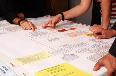 Complex business plan Stock Photos