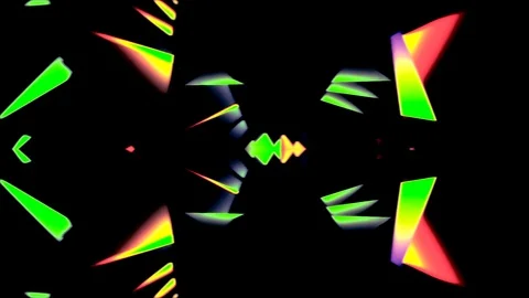 Complex Of Colored Shapes Club Visual Stock Footage 120782219