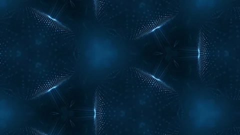 Complex composition of particles that form cells. 3d looped smoothed particles Stock Footage 111342666