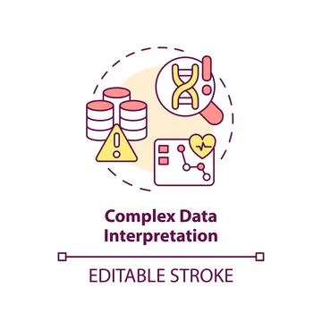 Complex data interpretation concept icon イラスト素材