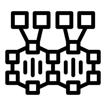 Complex data structure connecting multiple nodes through intricate network 스톡 일러스트