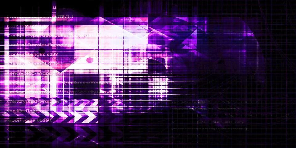 Complex Dataflow Digital Infrastructure Technology Concept Stock Illustration