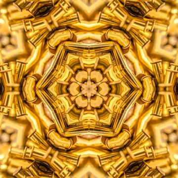 Complex design made from the photo of bullets Stock Photos
