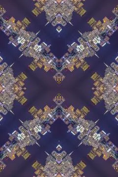 Complex design made from the San Francisco skyline Foto stock