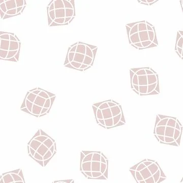 Complex details glyph vector seamless pattern flat Stock Illustration