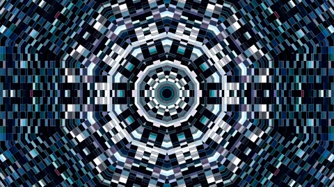 Complex digital elements resembling a modern technological mandala. Video stock 329427841
