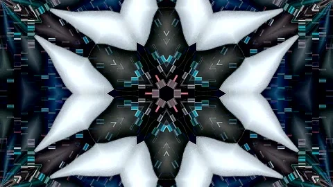 Complex digital elements resembling a modern technological mandala. 動画素材 329511700