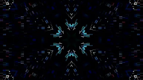 Complex digital elements resembling a modern technological mandala. Stock Footage 329511785