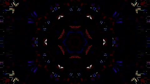 Complex digital elements resembling a modern technological mandala. Stock Footage 329587791