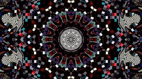 Complex digital elements resembling a modern technological mandala. Video stock 329587896