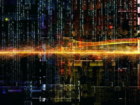 Complex Digital Network 스톡 일러스트