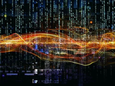 Complex Digital Network Illustrazione stock