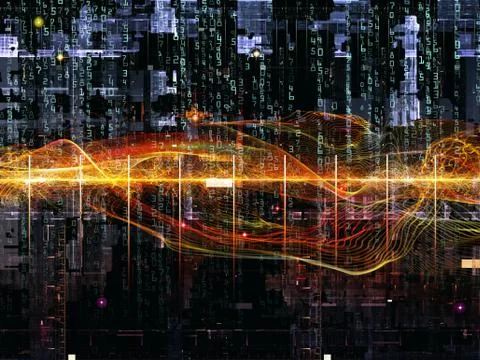 Complex Digital Network Illustrazione stock