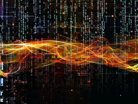 Complex Digital Network Illustrazione stock