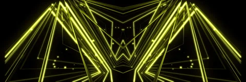 Complex Digital Triangle Lines Symmetrical VJ Loop Видео 340979447