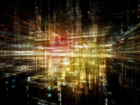 Complex Digital World Illustrazione stock