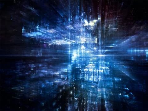 Complex Digital World Illustrazione stock