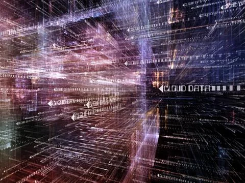 Complex Digital World Illustrazione stock