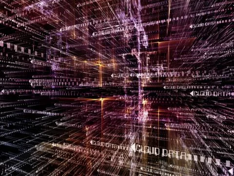 Complex Digital World Illustrazione stock