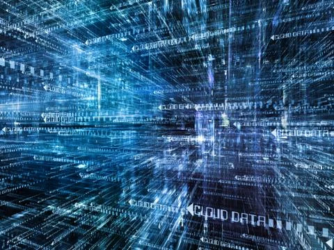 Complex Digital World Illustrazione stock