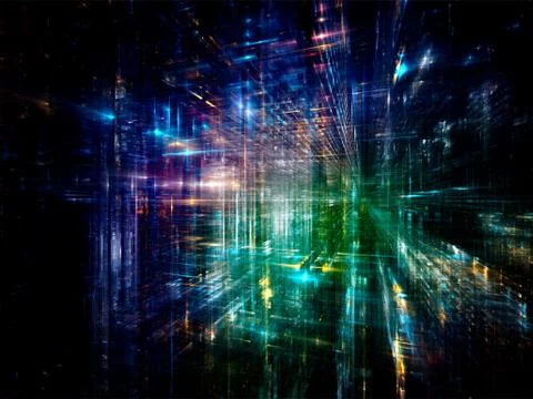 Complex Digital World Illustrazione stock