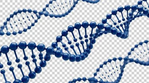 Complex double helix DNA structure as clean cutout Stock-Illustration
