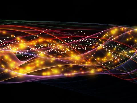 Complex Dynamic Network Stock Illustration