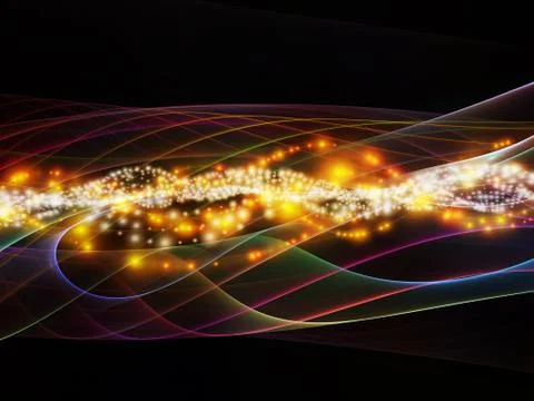 Complex Dynamic Network Stock Illustration