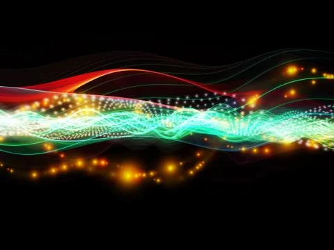 Complex Dynamic Network Stock Illustration