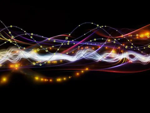 Complex Dynamic Network Illustrazione stock