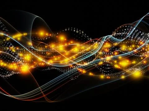 Complex Dynamic Network Stock Illustration