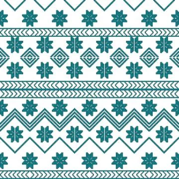 Complex for embroidery geometric patterns Stock Illustration