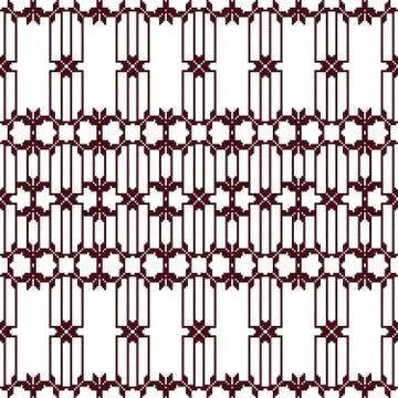 Complex for embroidery geometric patterns Illustrazione stock