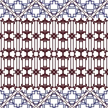 Complex for embroidery geometric patterns Stock Illustration