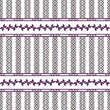 Complex for embroidery geometric patterns Stock Illustration