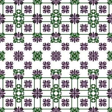 Complex for embroidery geometric patterns Stock Illustration