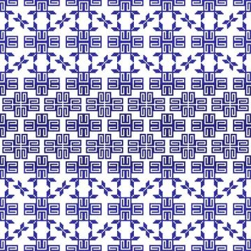 Complex for embroidery geometric patterns Stock Illustration