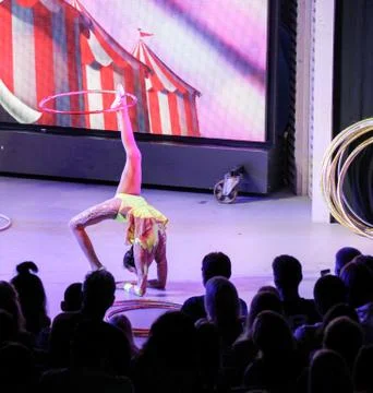 A complex figure with a hoop. Stock Photos