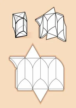 Complex form with blueprint template 스톡 일러스트