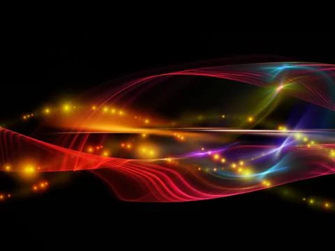 Complex Fractal Waves Stock Illustration